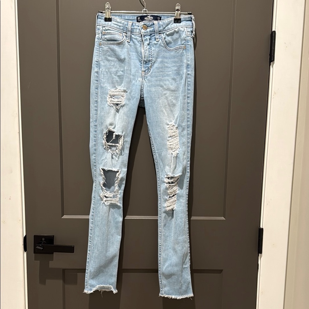 Hollister high-rise crop super skinny, soft stretch jeans
